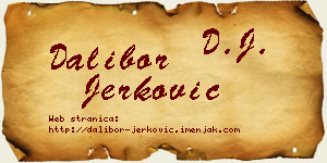 Dalibor Jerković vizit kartica
